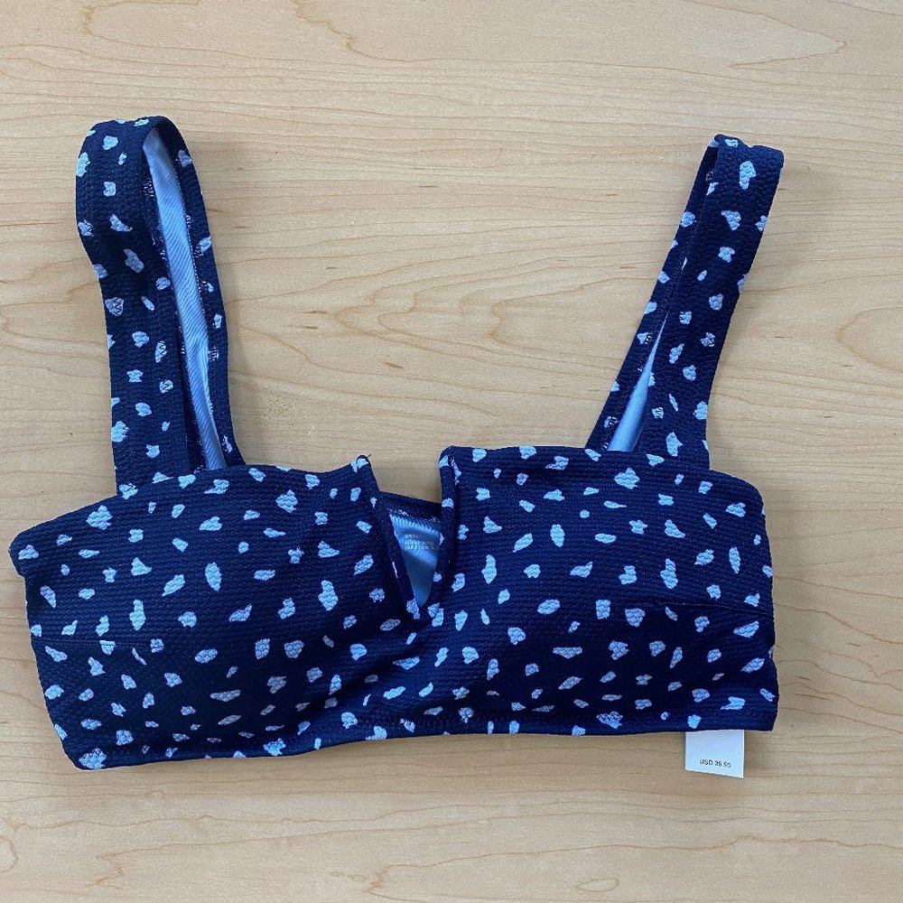 NWT! Aerie v pique bandeau bikini top